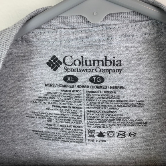 Columbia Short Sleeve Shirt Gray Men’s Extra Large - Picture 3 of 4